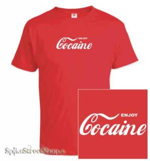 ENJOY COCAINE - červené pánske tričko
