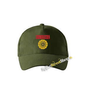 SOUNDGARDEN - Badmotorfinger Color - zelená šiltovka vo farbe "military green"