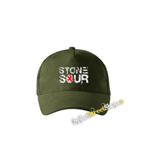 STONE SOUR - Logo - zelená šiltovka vo farbe "military green"