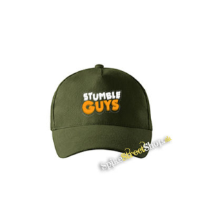 STUMBLE GUYS - Logo - zelená šiltovka vo farbe "military green"