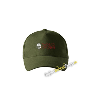 THE DEAD DAISIES - Logo Skull - zelená šiltovka vo farbe "military green"