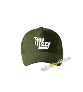 THIN LIZZY - Logo - zelená šiltovka vo farbe "military green"