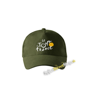 TOUR DE FRANCE - zelená šiltovka vo farbe "military green"