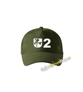 U2 - Logo Tree - zelená šiltovka vo farbe "military green"