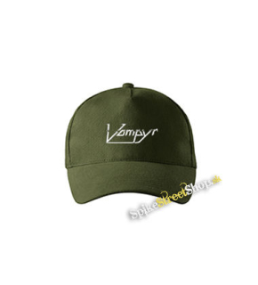 VAMPYR - Logo Cult Metal Band - zelená šiltovka vo farbe "military green"