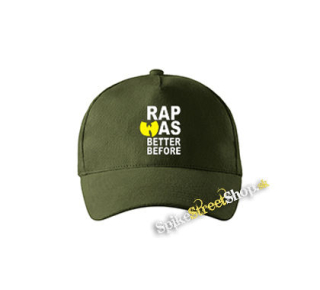 WU TANG CLAN - Rap Was Better Before - zelená šiltovka vo farbe "military green"