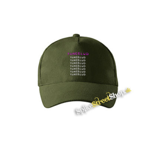 YUNGBLUD - Multilogos - zelená šiltovka vo farbe "military green"