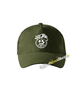 ZZ TOP - Man - zelená šiltovka vo farbe "military green"