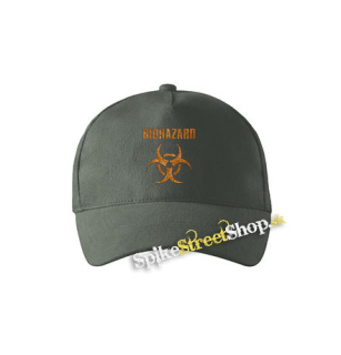 BIOHAZARD - Logo Orange - šiltovka vo farbe "tmavá bridlica"