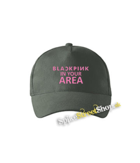 BLACKPINK - In Your Area Pink - šiltovka vo farbe "tmavá bridlica"