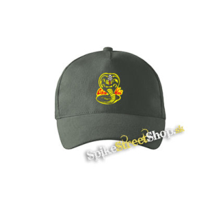 COBRA KAI - Red Logo - šiltovka vo farbe "tmavá bridlica"