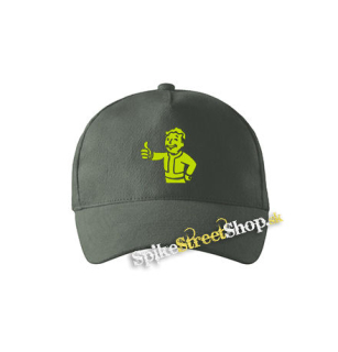 FALLOUT - Vault Boy Green - šiltovka vo farbe "tmavá bridlica"