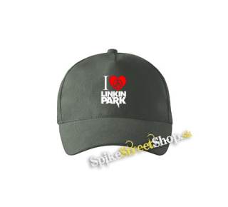 I LOVE LINKIN PARK - šiltovka vo farbe "tmavá bridlica"