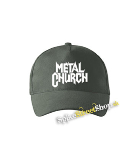 METAL CHURCH - Logo White - šiltovka vo farbe "tmavá bridlica"