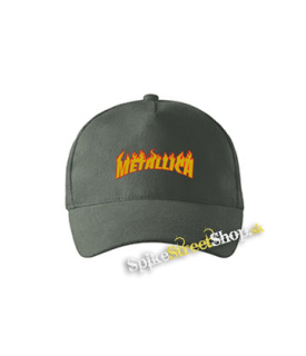 METALLICA - Thrasher Logo Flame - šiltovka vo farbe "tmavá bridlica"