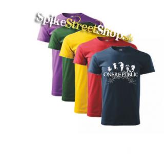 ONEREPUBLIC - Logo & Band - farebné pánske tričko