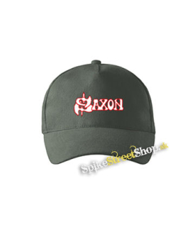SAXON - Logo - šiltovka vo farbe "tmavá bridlica"