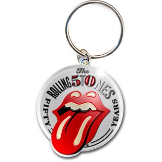 ROLLING STONES - 50th Anniversary - kovový prívesok na kľúče