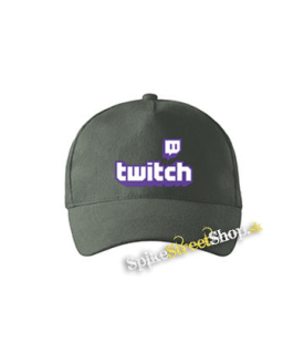 TWITCH - Purple Logo Sign - šiltovka vo farbe "tmavá bridlica"