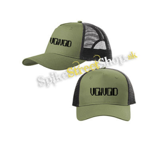 VOIVOD - Logo Nothingface - olivovočierna sieťkovaná šiltovka model "Trucker Cap"