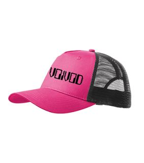 VOIVOD - Logo Nothingface - čiernoružová sieťkovaná šiltovka model "Trucker Cap"