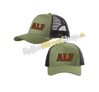 ALF - The Movie Logo - olivovočierna sieťkovaná šiltovka model "Trucker Cap"