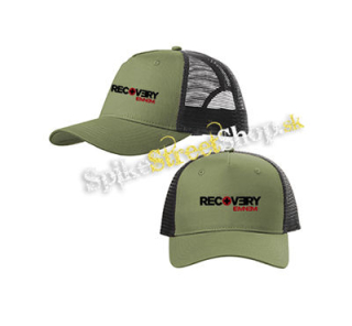 EMINEM - Recovery - olivovočierna sieťkovaná šiltovka model "Trucker Cap"
