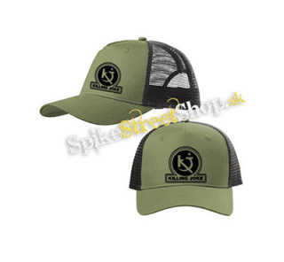 KILLING JOKE - Logo Crest - olivovočierna sieťkovaná šiltovka model "Trucker Cap"