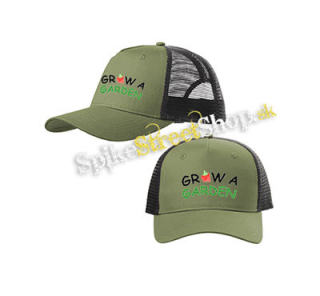 ROBLOX - Grow A Garden - olivovočierna sieťkovaná šiltovka model "Trucker Cap"