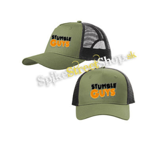 STUMBLE GUYS - Logo - olivovočierna sieťkovaná šiltovka model "Trucker Cap"