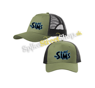 THE SIMS - Logo - olivovočierna sieťkovaná šiltovka model "Trucker Cap"