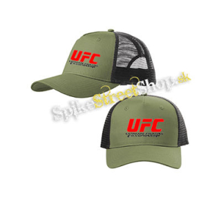 UFC - Ultimate Fighting Championship - olivovočierna sieťkovaná šiltovka model "Trucker Cap"