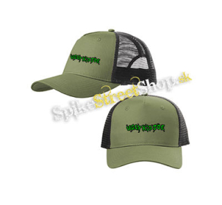 UGLY KID JOE - Logo - olivovočierna sieťkovaná šiltovka model "Trucker Cap"
