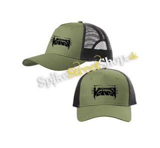 VOIVOD - Technology Logo - olivovočierna sieťkovaná šiltovka model "Trucker Cap"