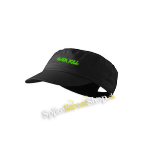 OVERKILL - Logo Green - šiltovka army cap