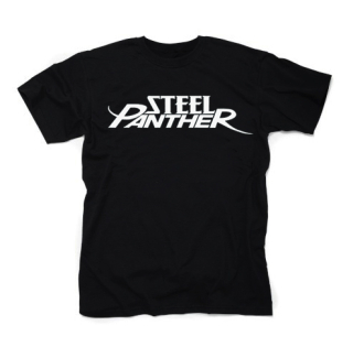 STEEL PANTHER - Logo White - čierne detské tričko