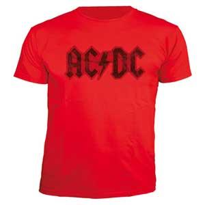 AC/DC - 80´s - červené pánske tričko
