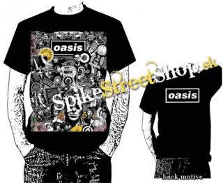 OASIS - Newspaper - čierne pánske tričko