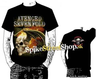 AVENGED SEVENFOLD - A7X Skull - čierne pánske tričko
