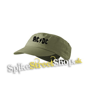 ACDC - Logo - olivová šiltovka army cap