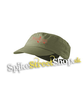 ACDC - Power Up Angus - olivová šiltovka army cap