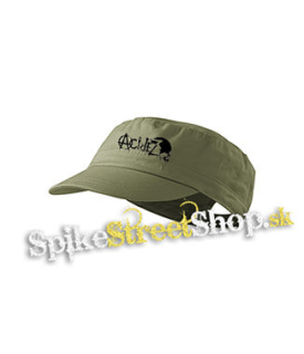 ACIDEZ - Logo - olivová šiltovka army cap