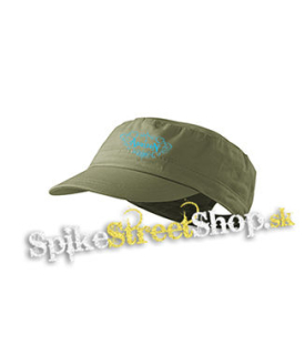 ADDISON RAE - Logo - olivová šiltovka army cap