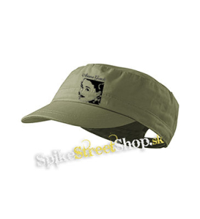 ARIANA GRANDE - Portrait - olivová šiltovka army cap