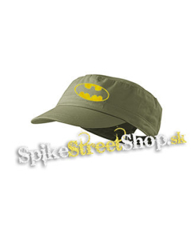 BATMAN - Yellow Logo - olivová šiltovka army cap