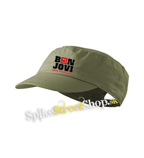 BON JOVI - Have A Nice Day - olivová šiltovka army cap