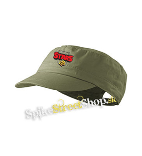 BRAWL STARS - Red Gold Logo - olivová šiltovka army cap