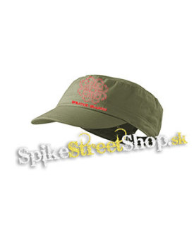 BREAKING BENJAMIN - Red Logo - olivová šiltovka army cap