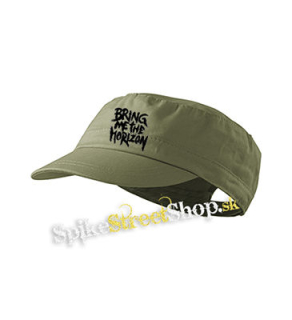 BRING ME THE HORIZON - Painted Logo - olivová šiltovka army cap