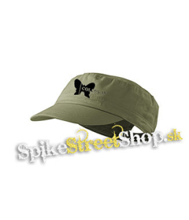 COLDPLAY - Butterfly Logo - olivová šiltovka army cap